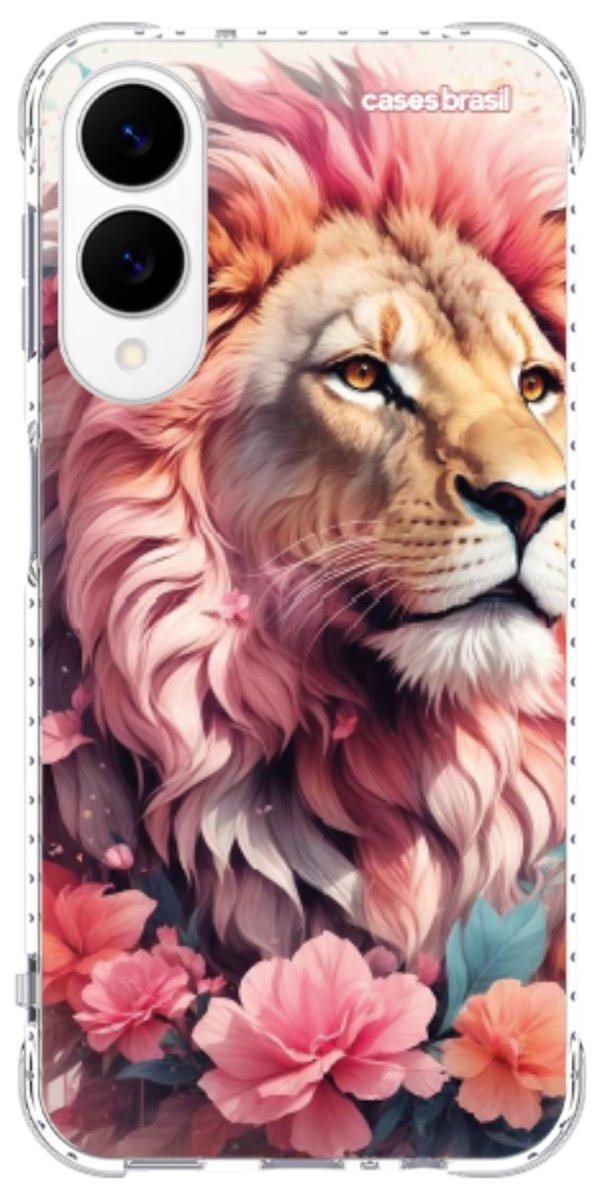 Capinha para Celular Leão Floral