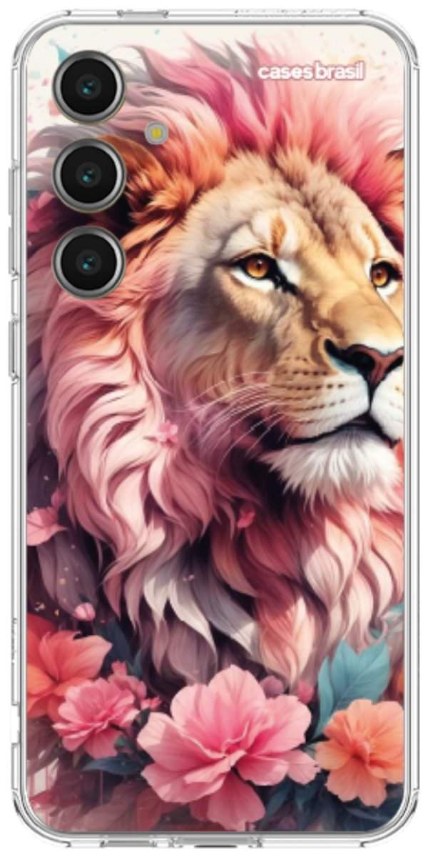 Capinha para Celular Leão Floral
