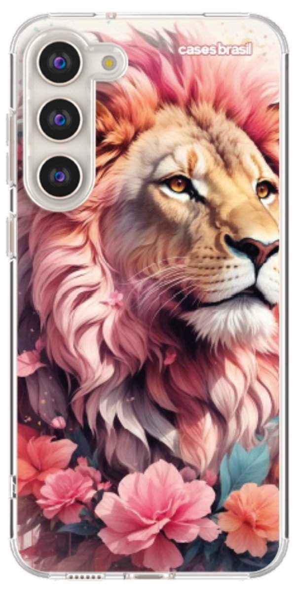 Capinha para Celular Leão Floral