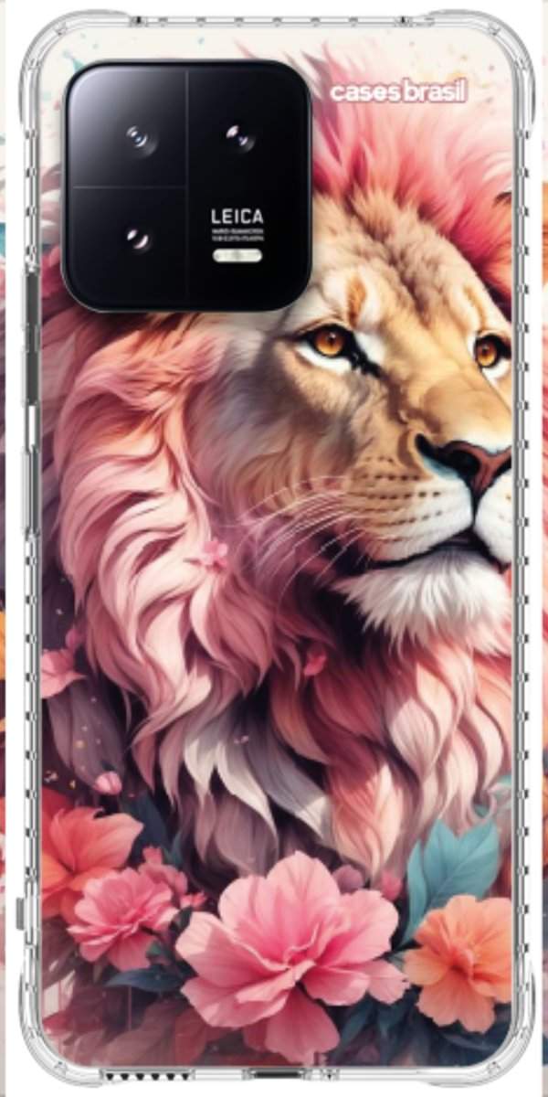 Capinha para Celular Leão Floral