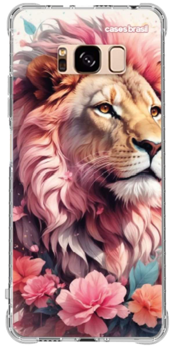 Capinha para Celular Leão Floral
