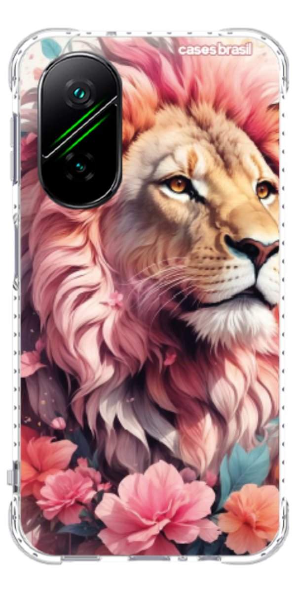 Capinha para Celular Leão Floral