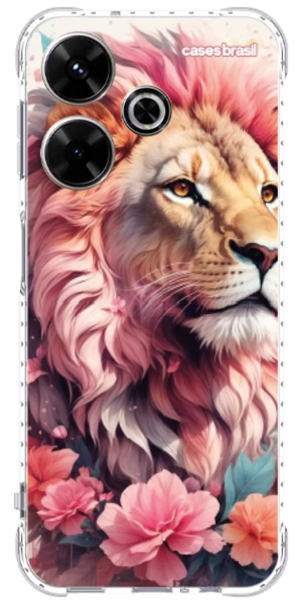 Capinha para Celular Leão Floral