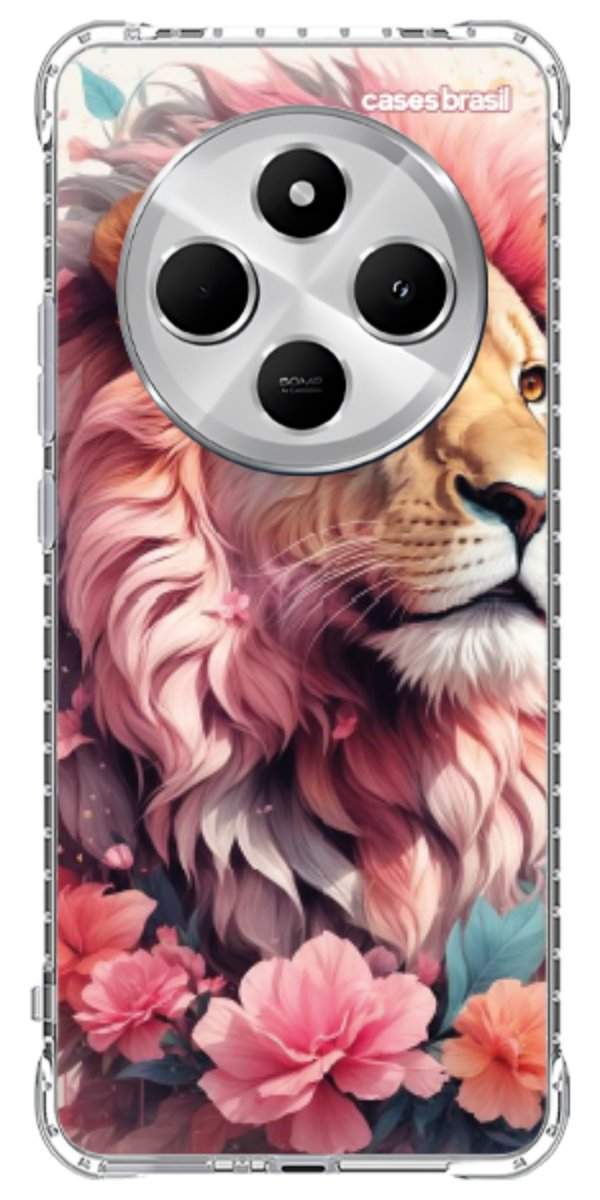 Capinha para Celular Leão Floral