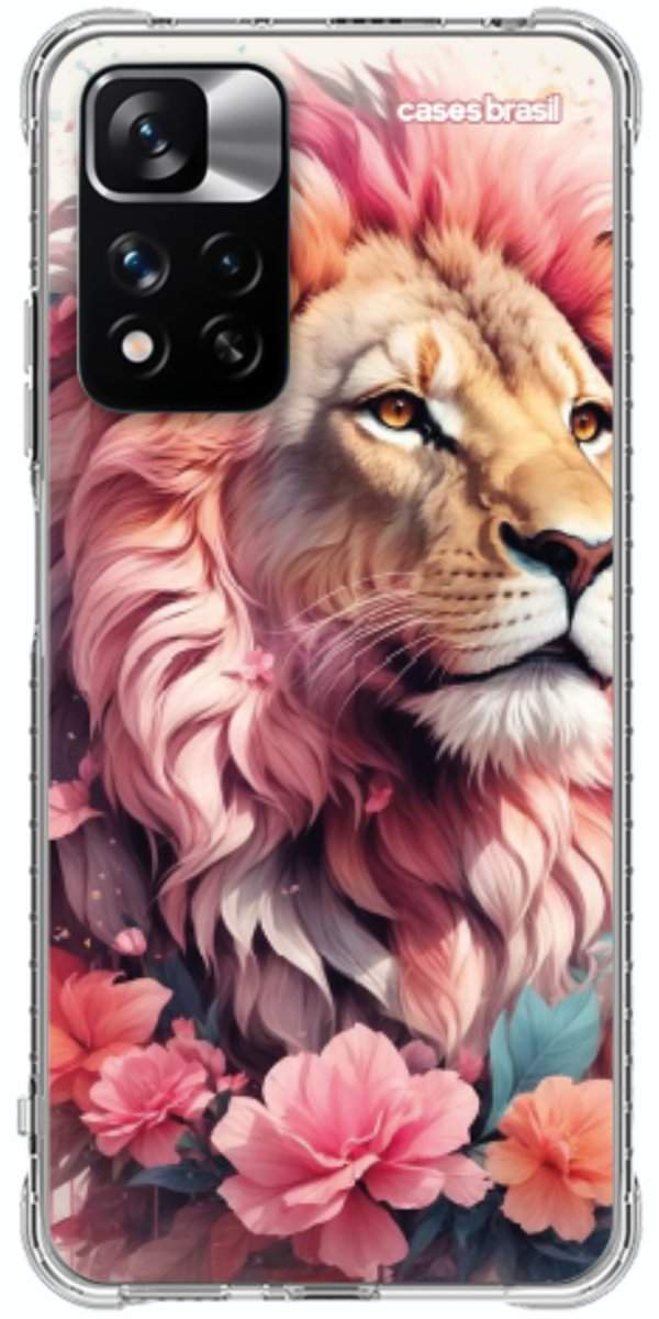 Capinha para Celular Leão Floral