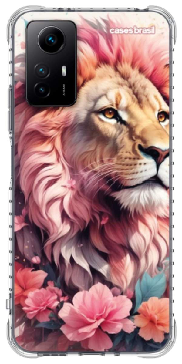 Capinha para Celular Leão Floral
