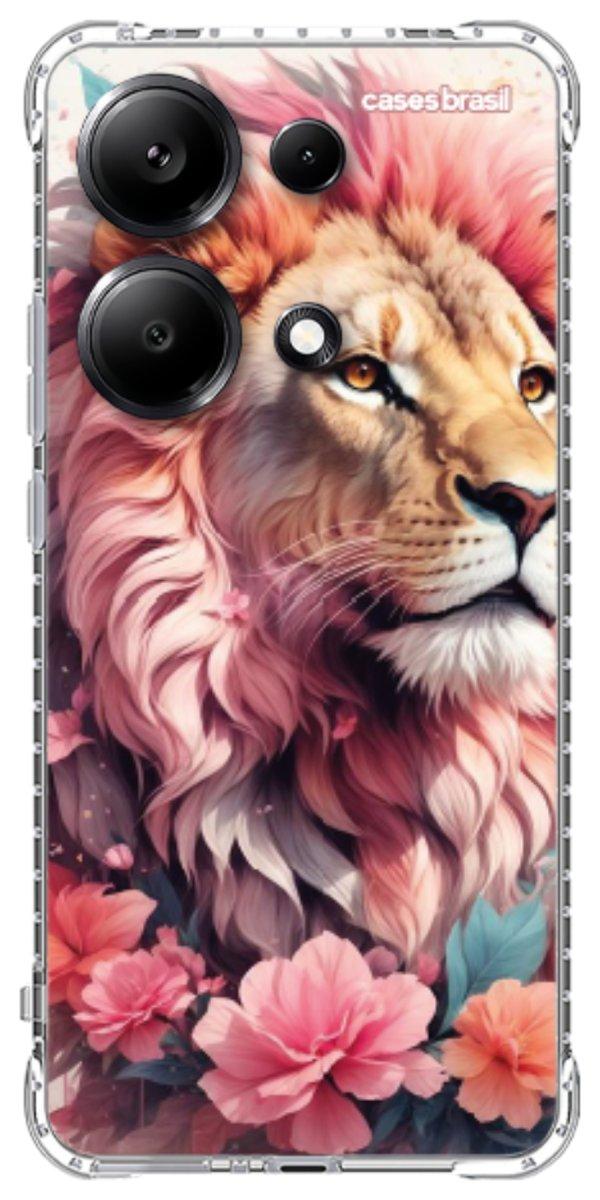 Capinha para Celular Leão Floral