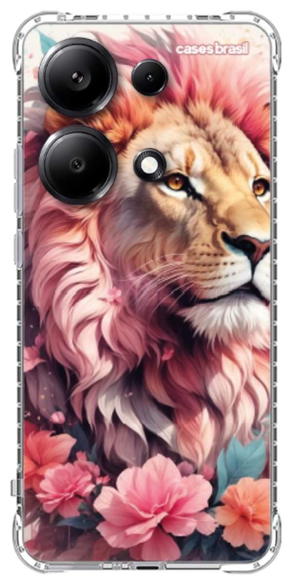 Capinha para Celular Leão Floral