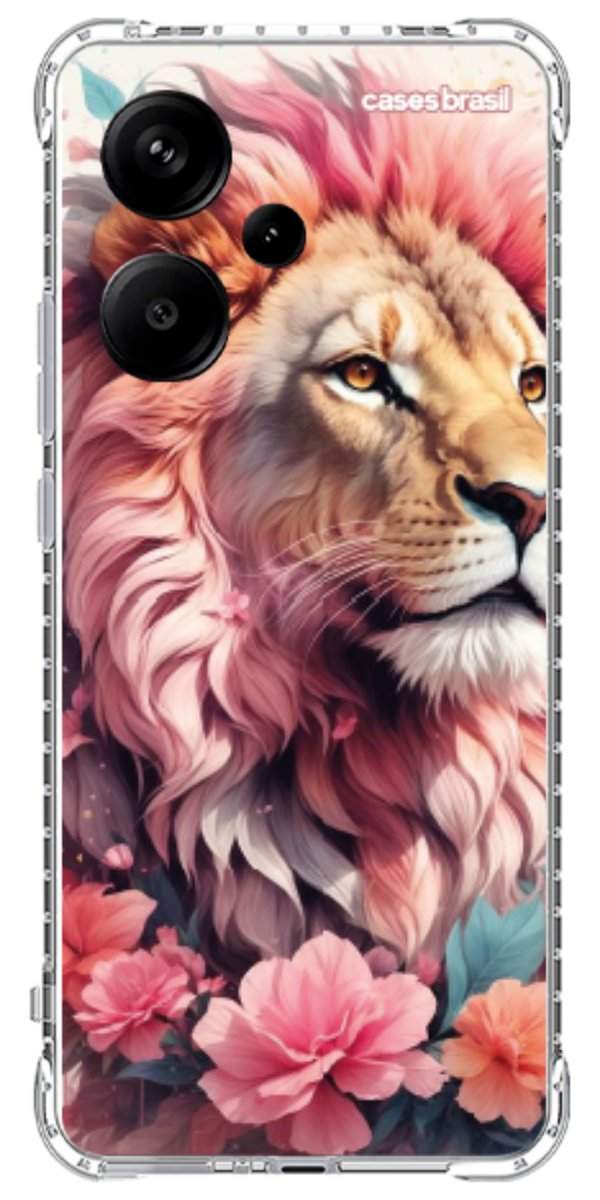 Capinha para Celular Leão Floral