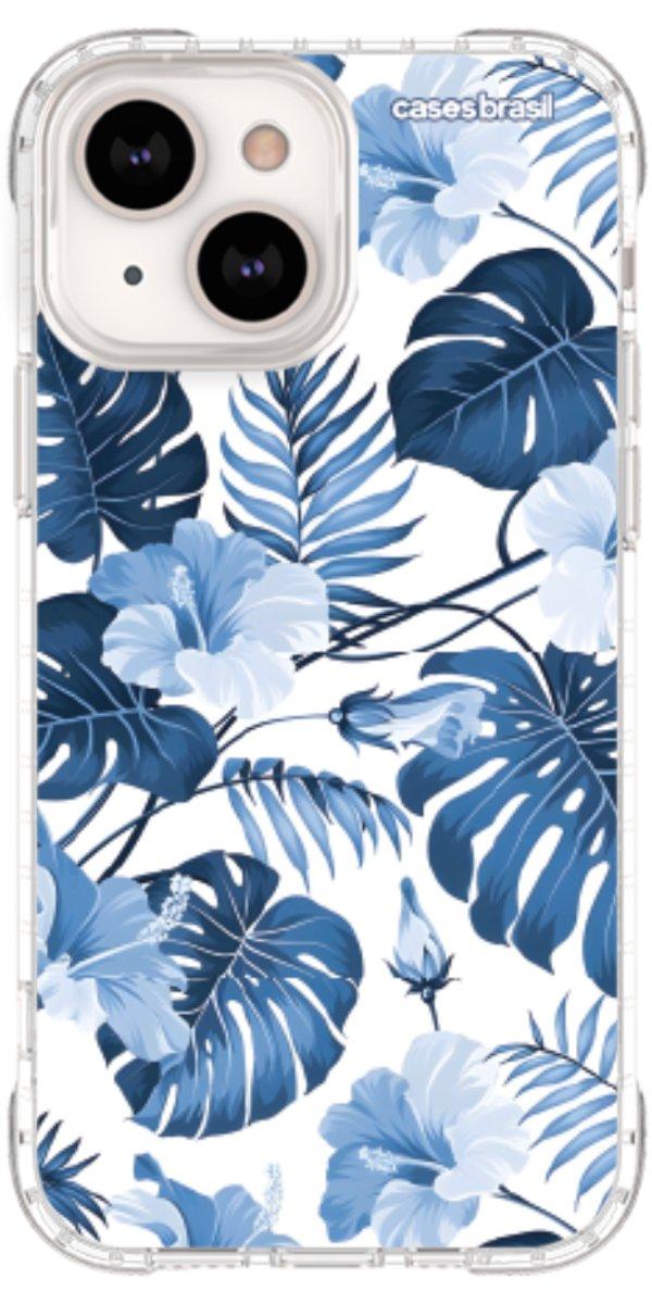 Capinha para Celular Jardim Azul Tropical