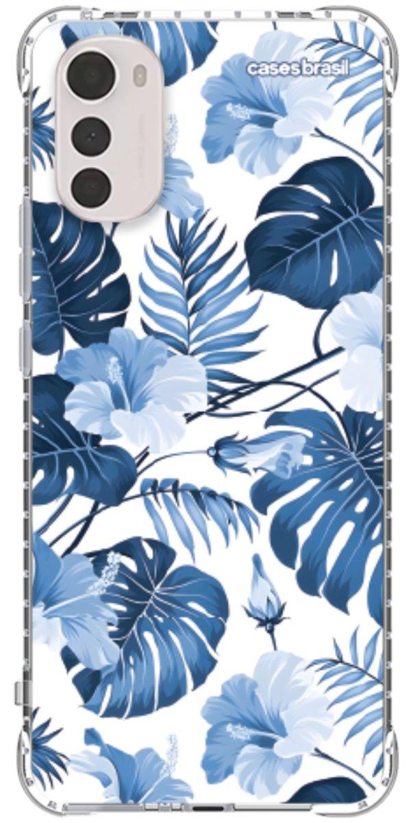 Capinha para Celular Jardim Azul Tropical