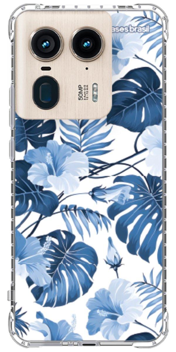 Capinha para Celular Jardim Azul Tropical