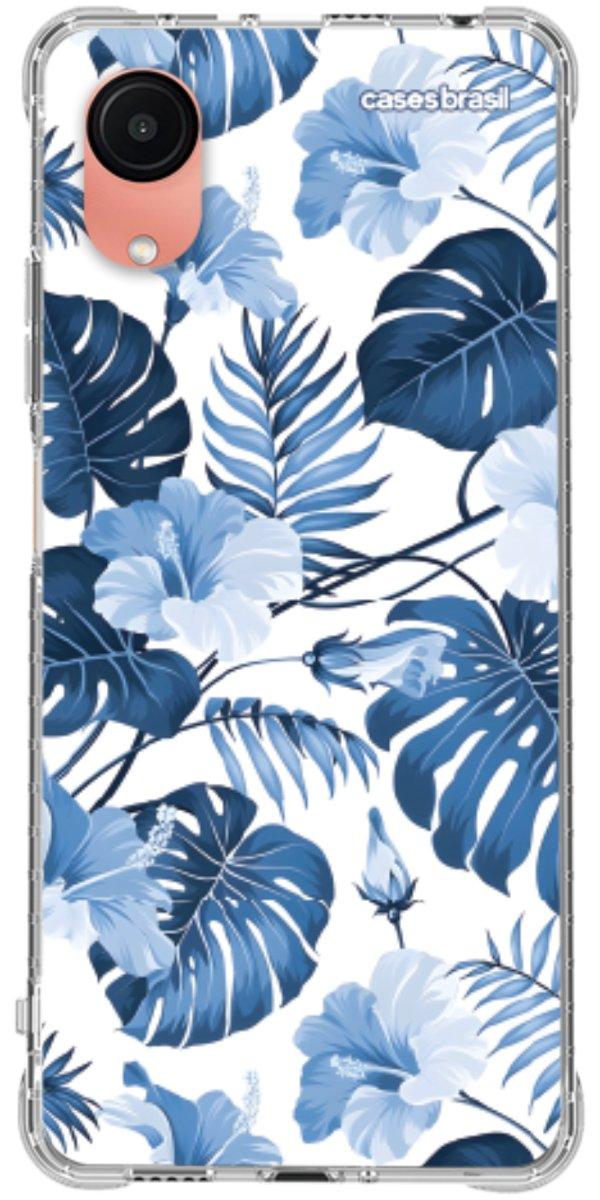 Capinha para Celular Jardim Azul Tropical