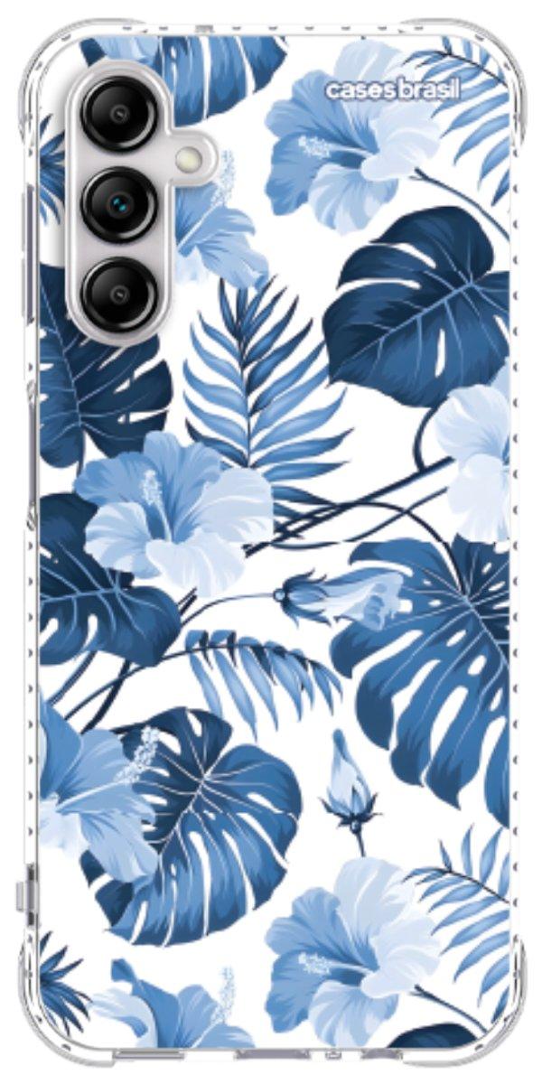 Capinha para Celular Jardim Azul Tropical