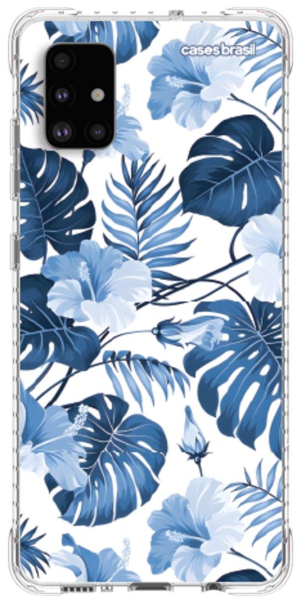 Capinha para Celular Jardim Azul Tropical