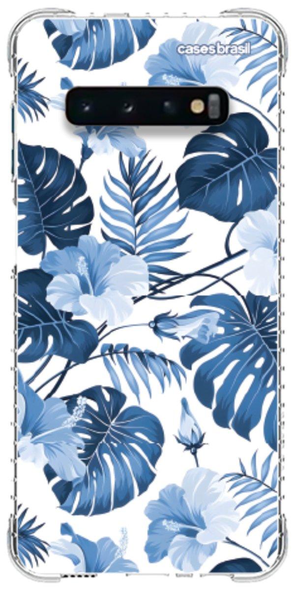 Capinha para Celular Jardim Azul Tropical