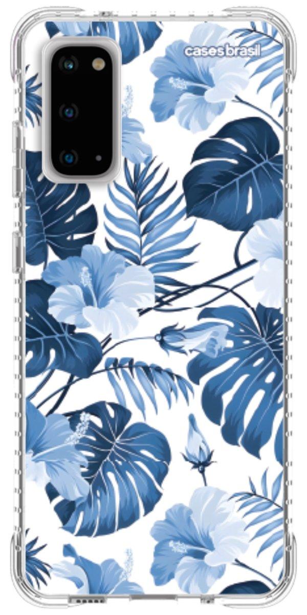Capinha para Celular Jardim Azul Tropical