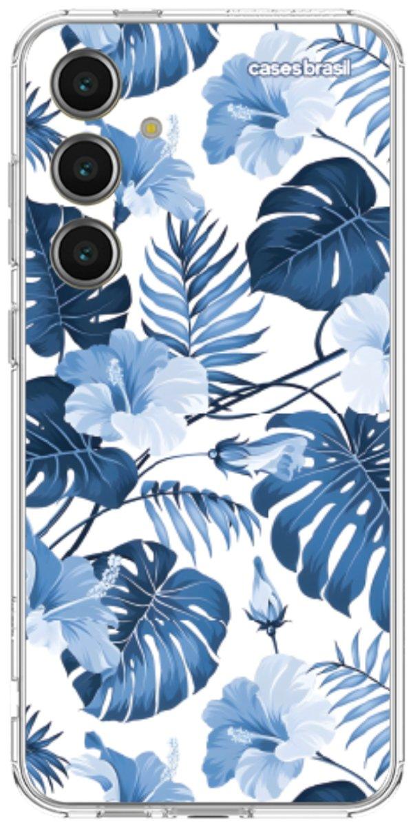 Capinha para Celular Jardim Azul Tropical