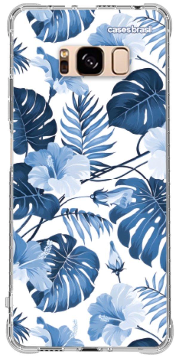 Capinha para Celular Jardim Azul Tropical