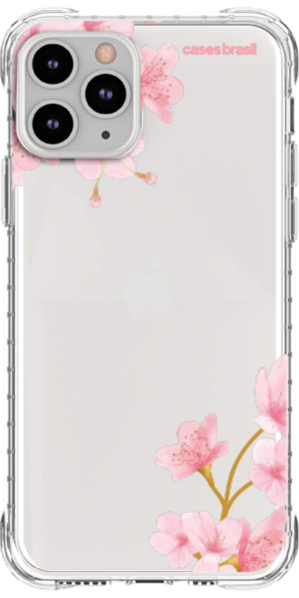 Capinha para Celular flores laterais