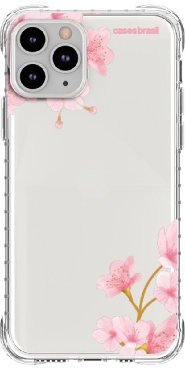 Capinha para Celular flores laterais