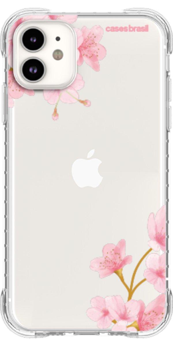 Capinha para Celular flores laterais