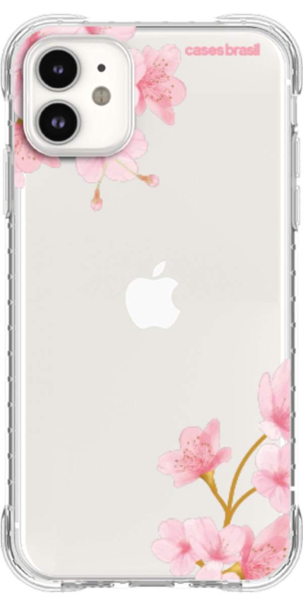 Capinha para Celular flores laterais