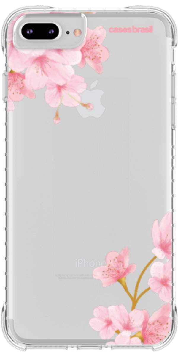 Capinha para Celular flores laterais