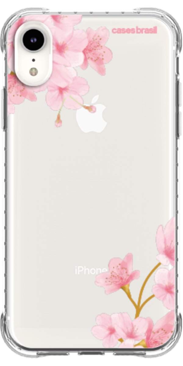 Capinha para Celular flores laterais