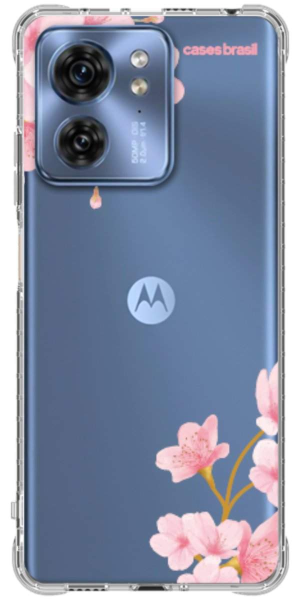 Capinha para Celular flores laterais