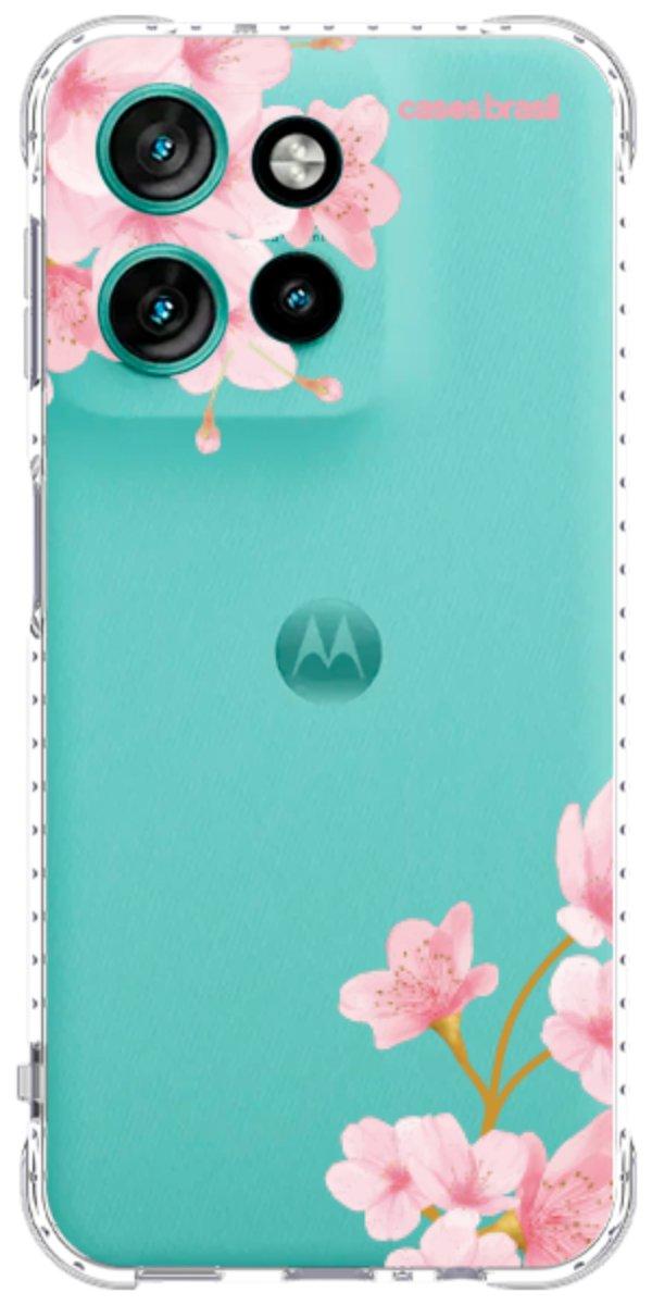 Capinha para Celular flores laterais