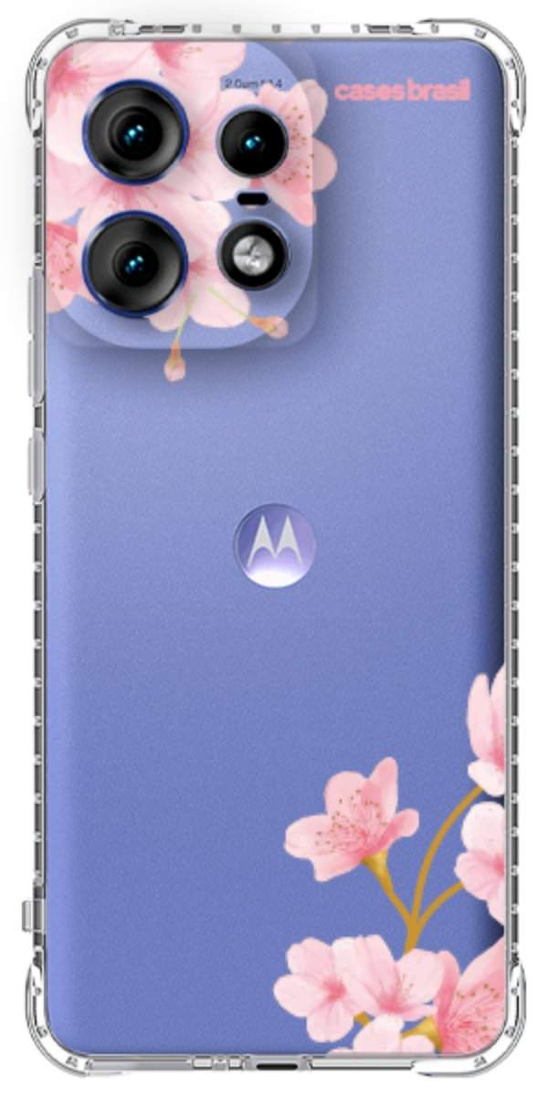 Capinha para Celular flores laterais