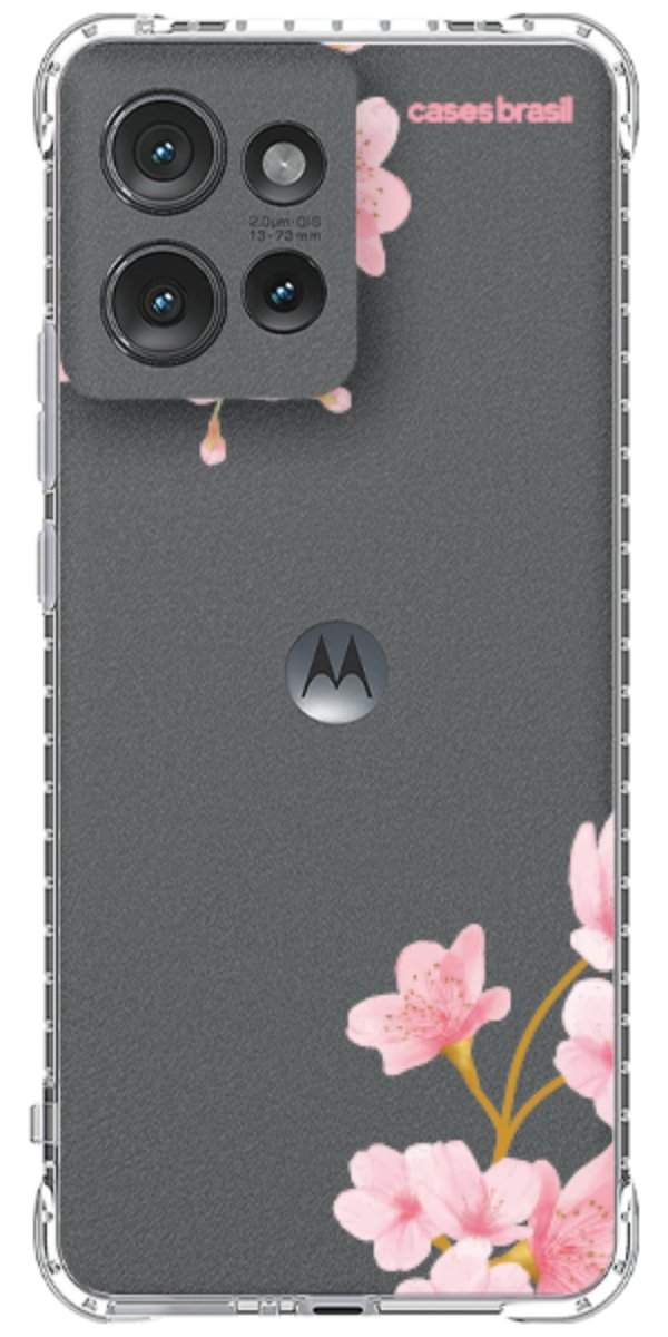 Capinha para Celular flores laterais