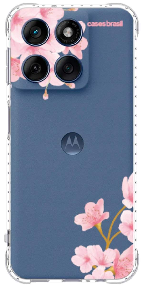 Capinha para Celular flores laterais