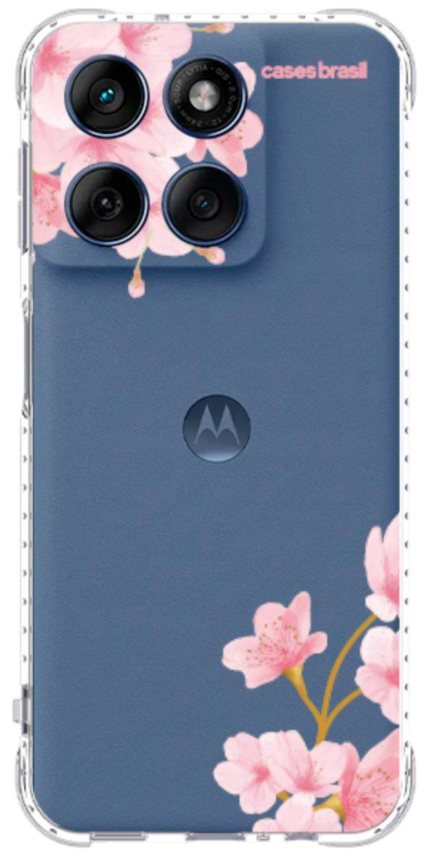 Capinha para Celular flores laterais