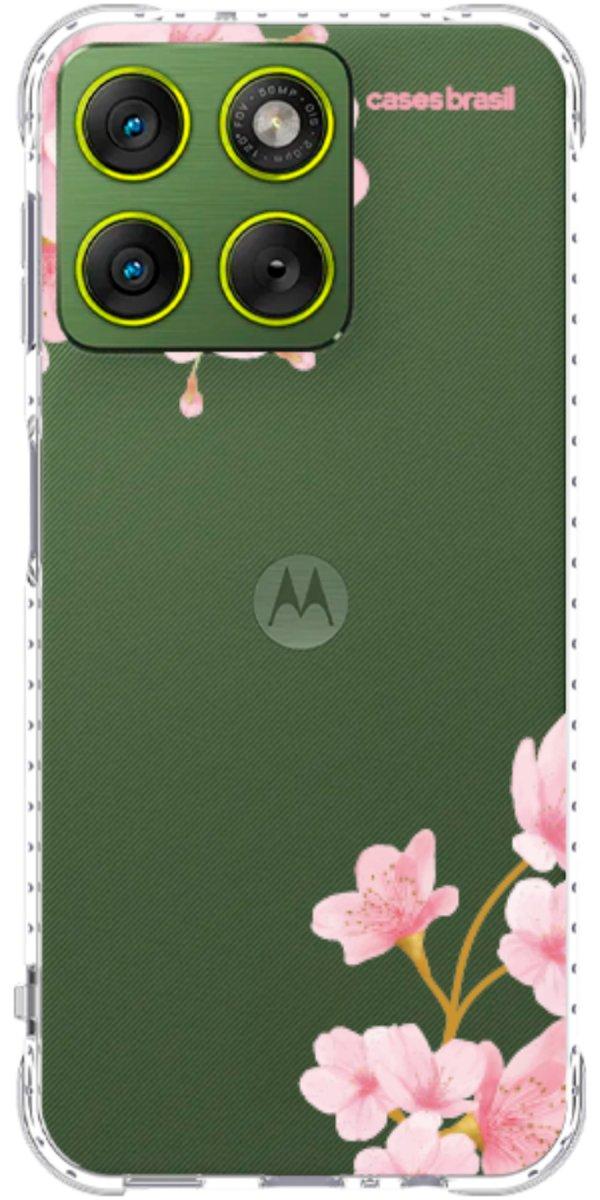 Capinha para Celular flores laterais