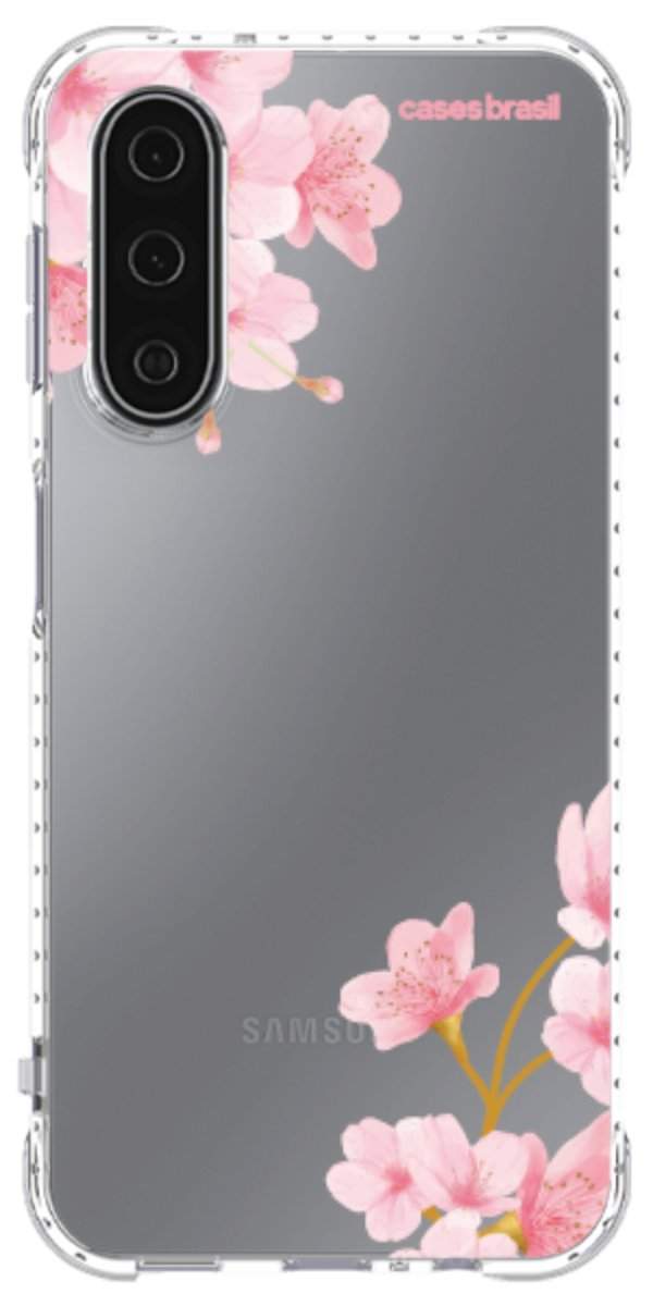 Capinha para Celular flores laterais