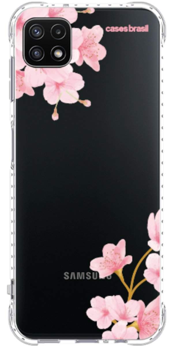 Capinha para Celular flores laterais
