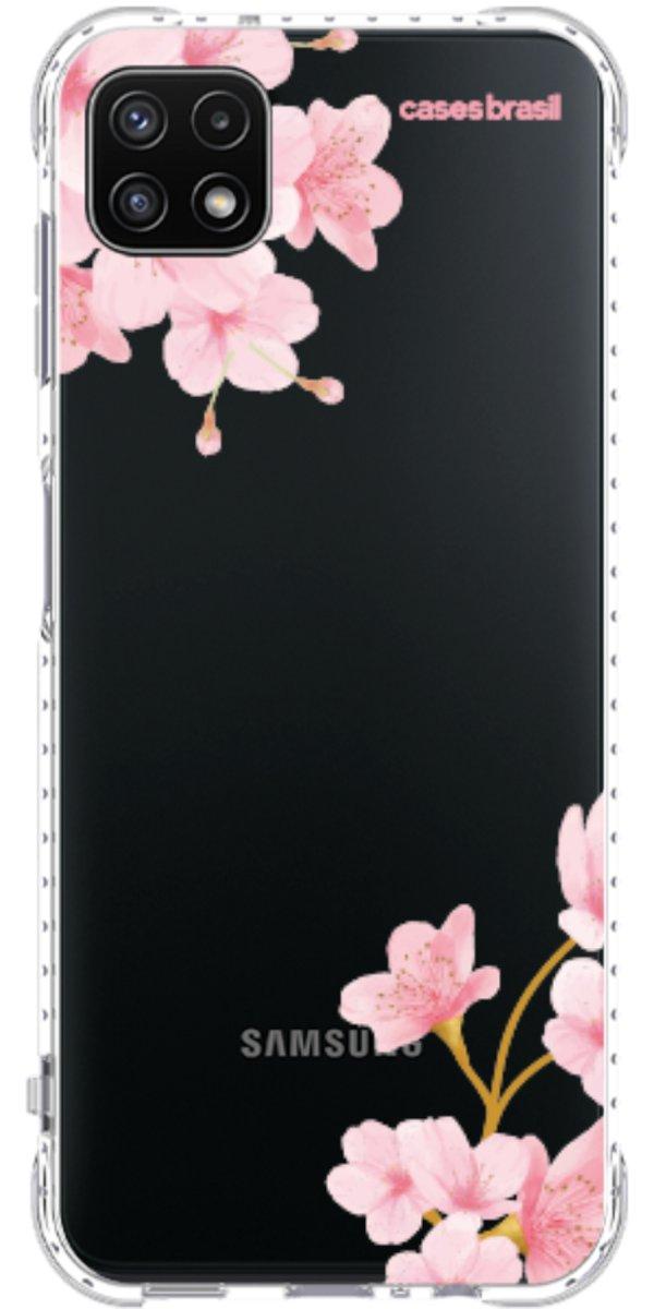 Capinha para Celular flores laterais