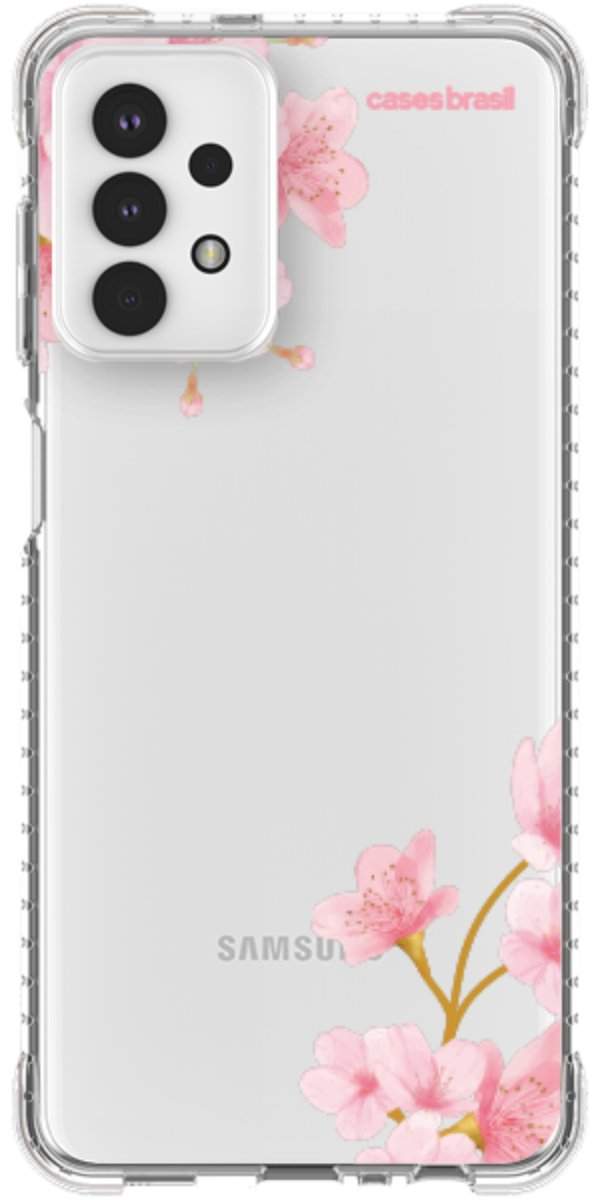 Capinha para Celular flores laterais