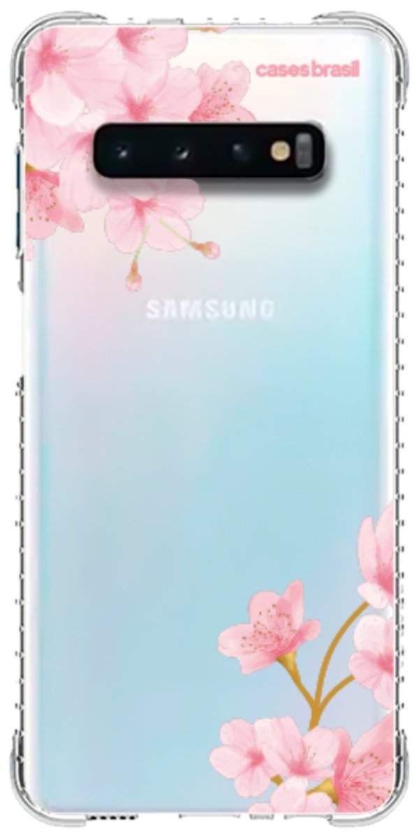 Capinha para Celular flores laterais