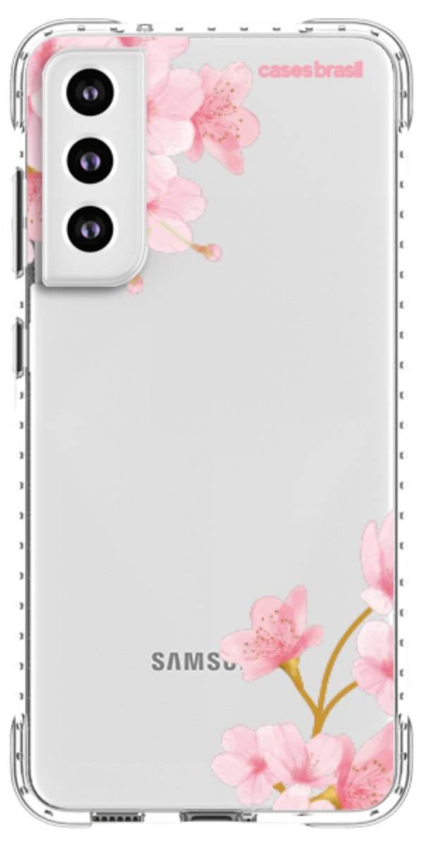 Capinha para Celular flores laterais