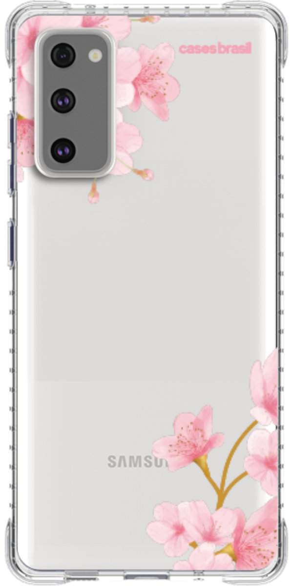 Capinha para Celular flores laterais