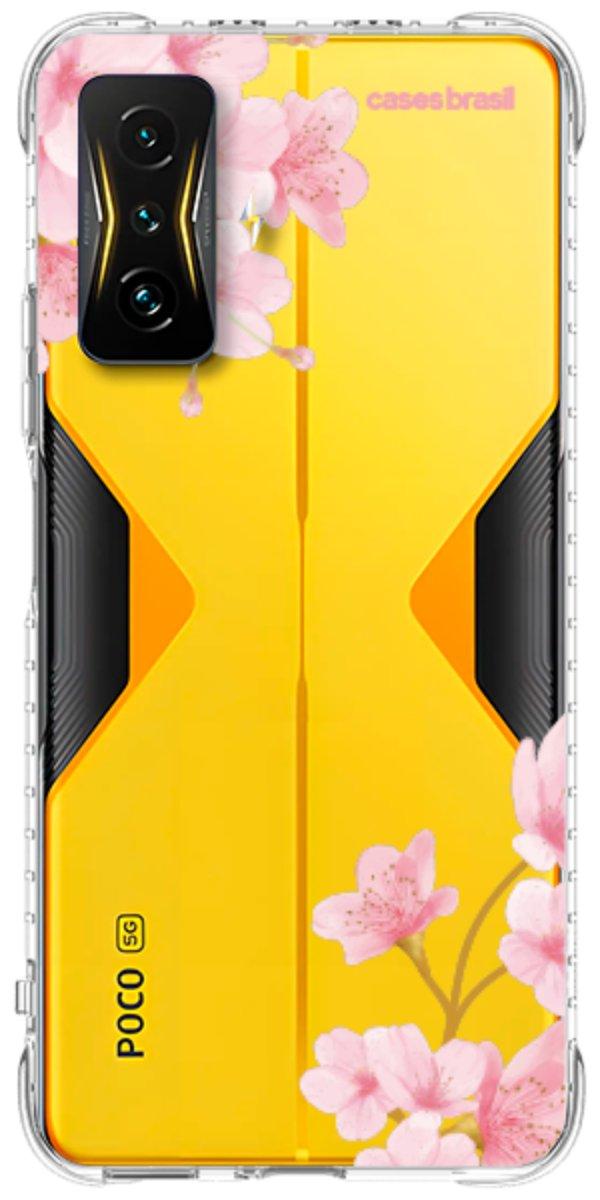 Capinha para Celular flores laterais