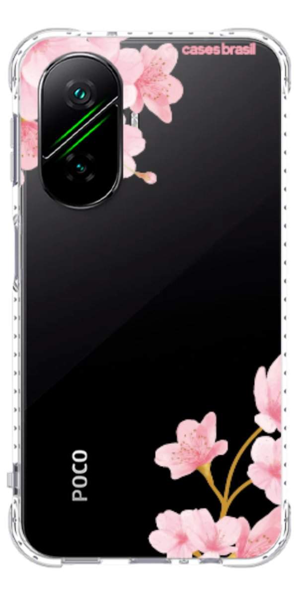 Capinha para Celular flores laterais