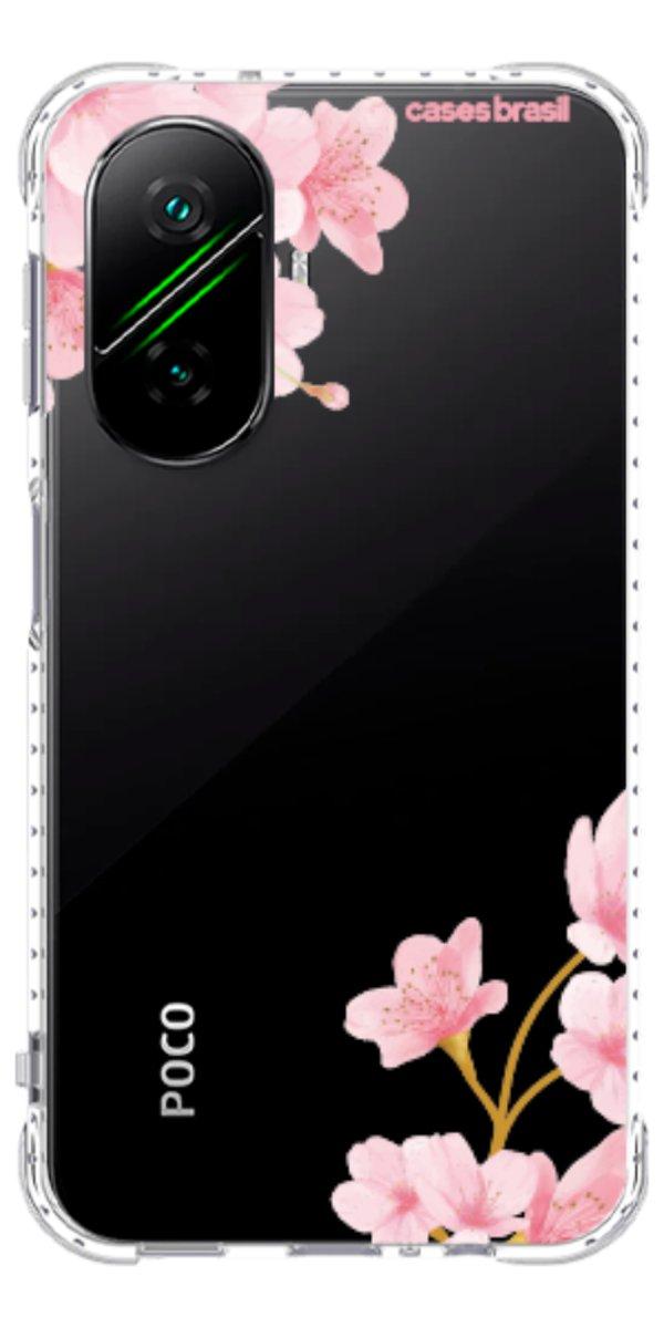 Capinha para Celular flores laterais