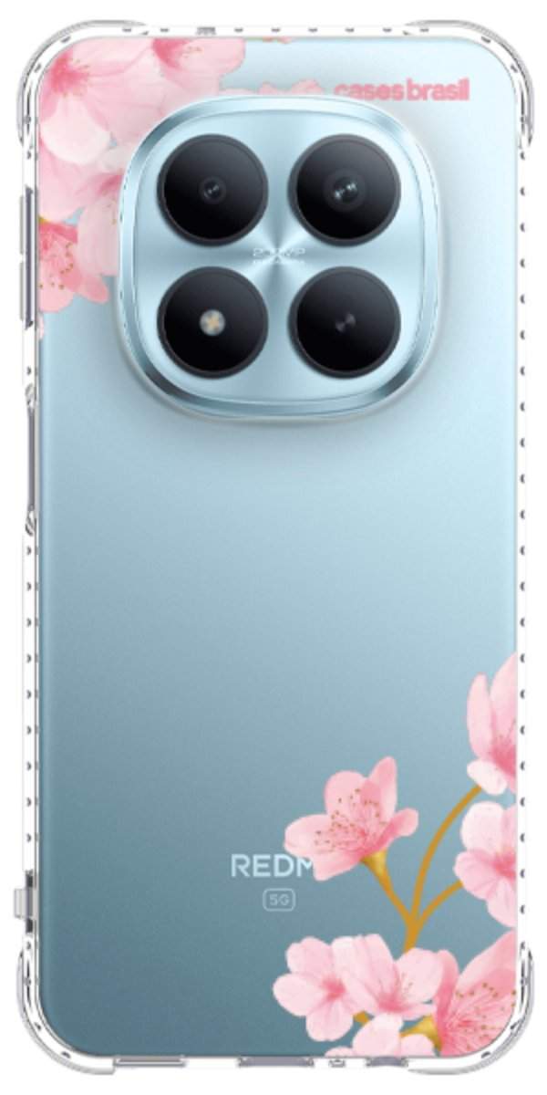 Capinha para Celular flores laterais
