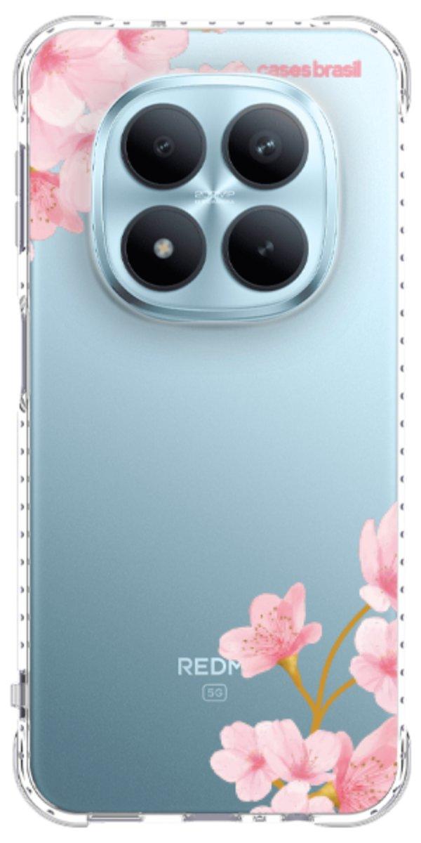 Capinha para Celular flores laterais