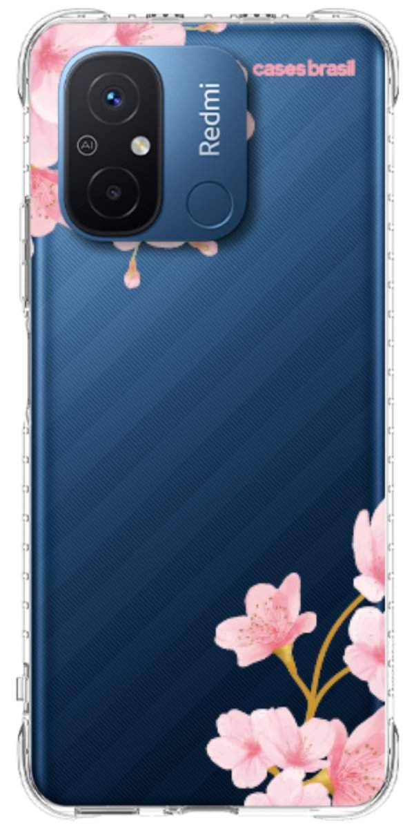 Capinha para Celular flores laterais