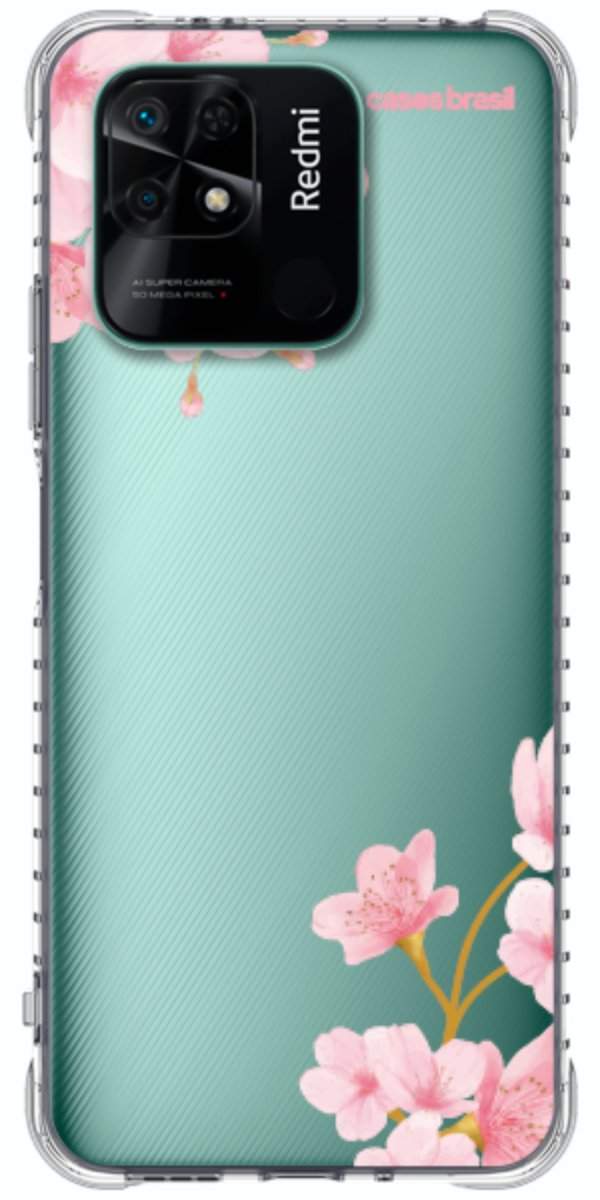 Capinha para Celular flores laterais
